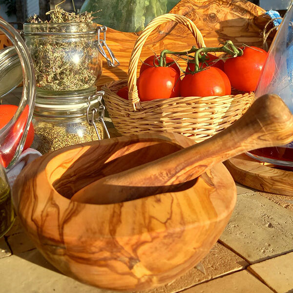 Spatule biseautée en bois d'olivier - Provence-Olivier